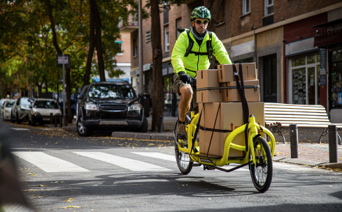 Grüne Logistik Fahrrad