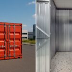 Lagercontainer und Storebox Abteil gegenübergestellt